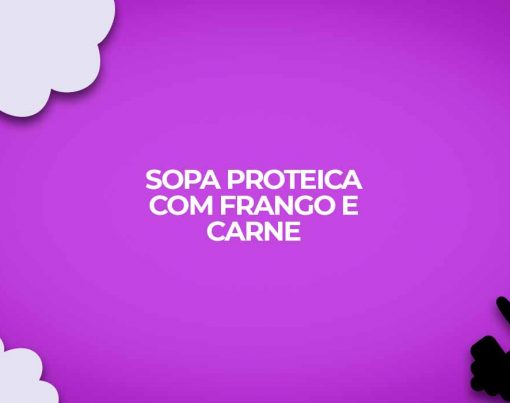 receita sopa proteica frango carne