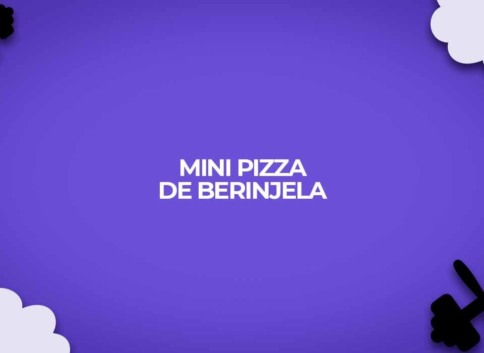 mini pizza de berinjela light - receitas fit