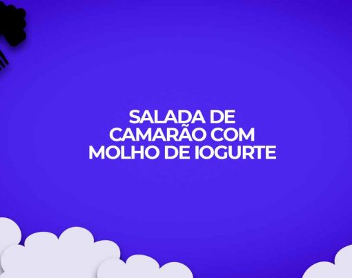 salada de camarao com molho de iogurte