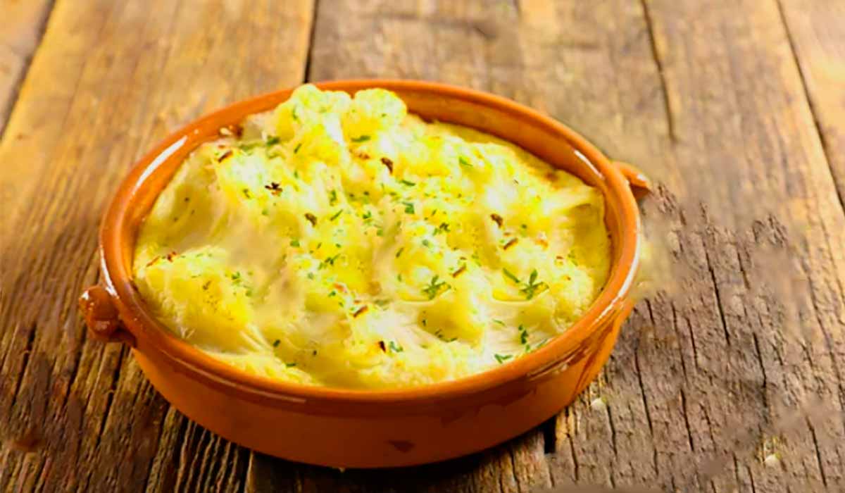 Couve flor cremosa receitas fit para dietas.