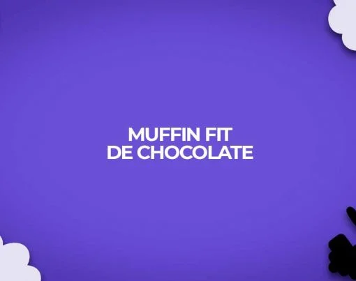 muffin de chocolate receita fit