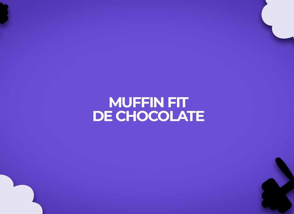 muffin de chocolate receita fit