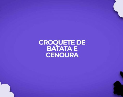 croquete de batata e cenoura fit