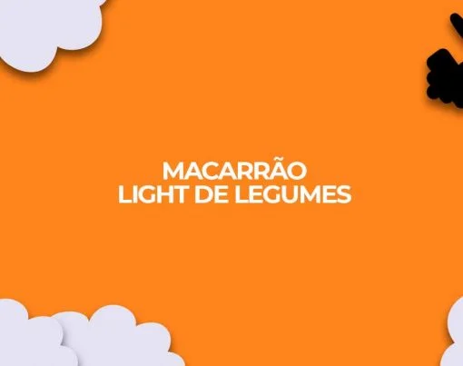 receita light macarrao de legumes