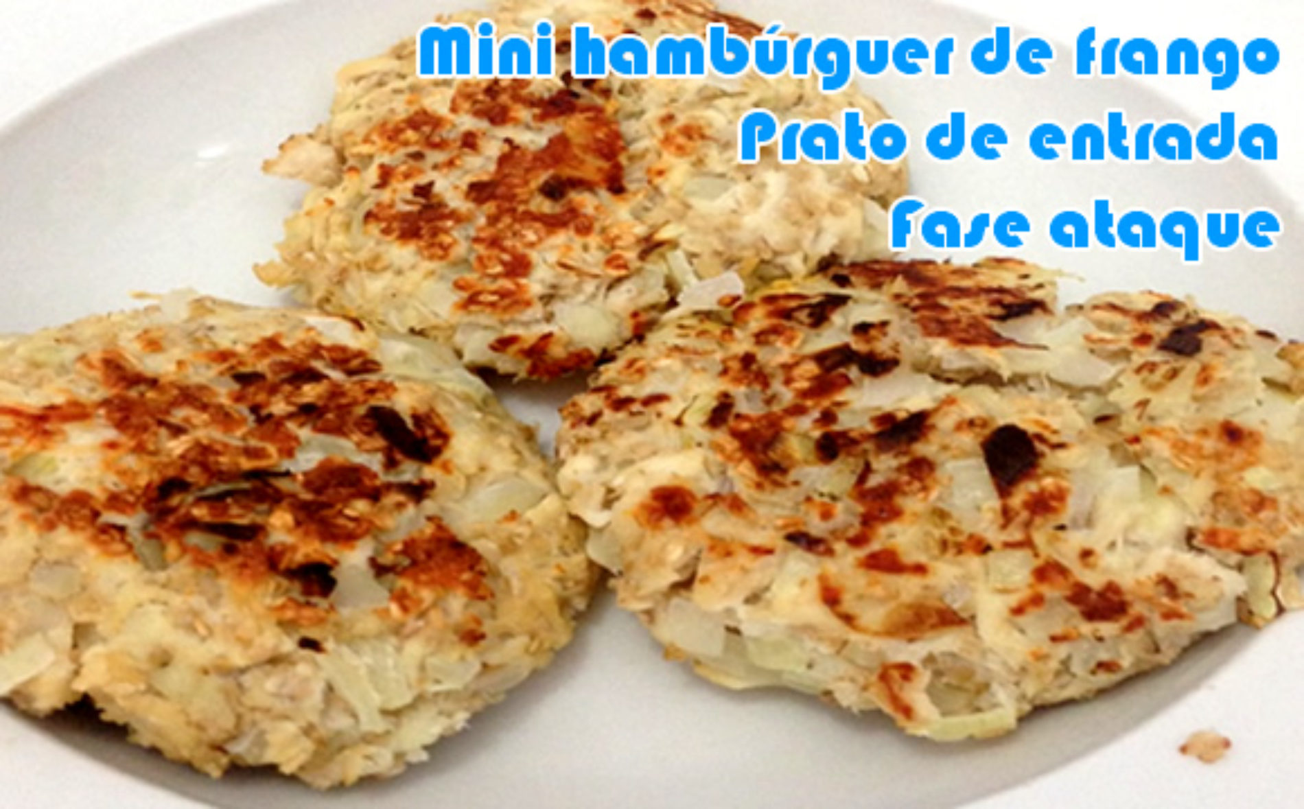 Mini Hambúrguer De Frango Receitas Dukan Receitas Fitness