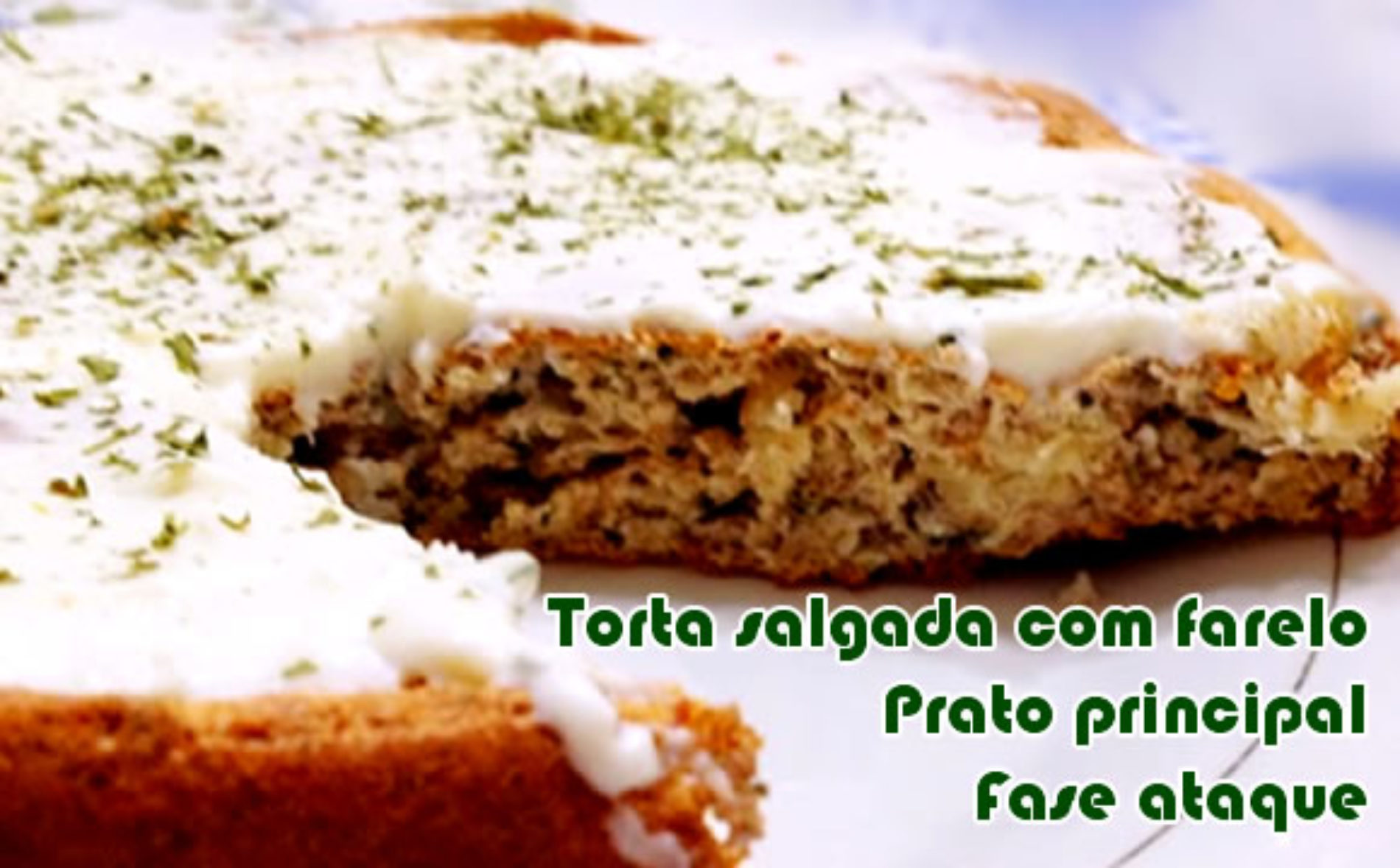 Torta De Farelo De Trigo E Requeijão Receitas Fitness