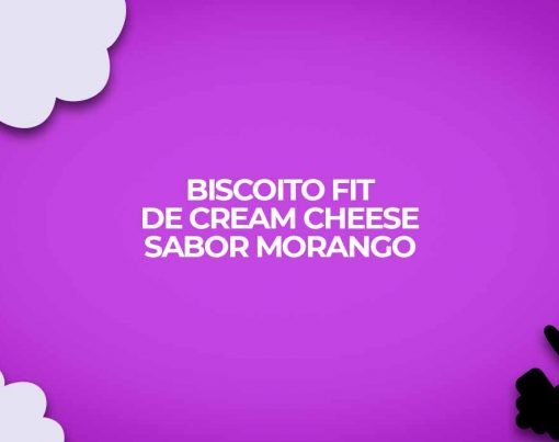 receita fit biscoito cream cheese morango clight