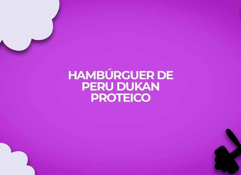 receita fit hamburguer de peru dukan