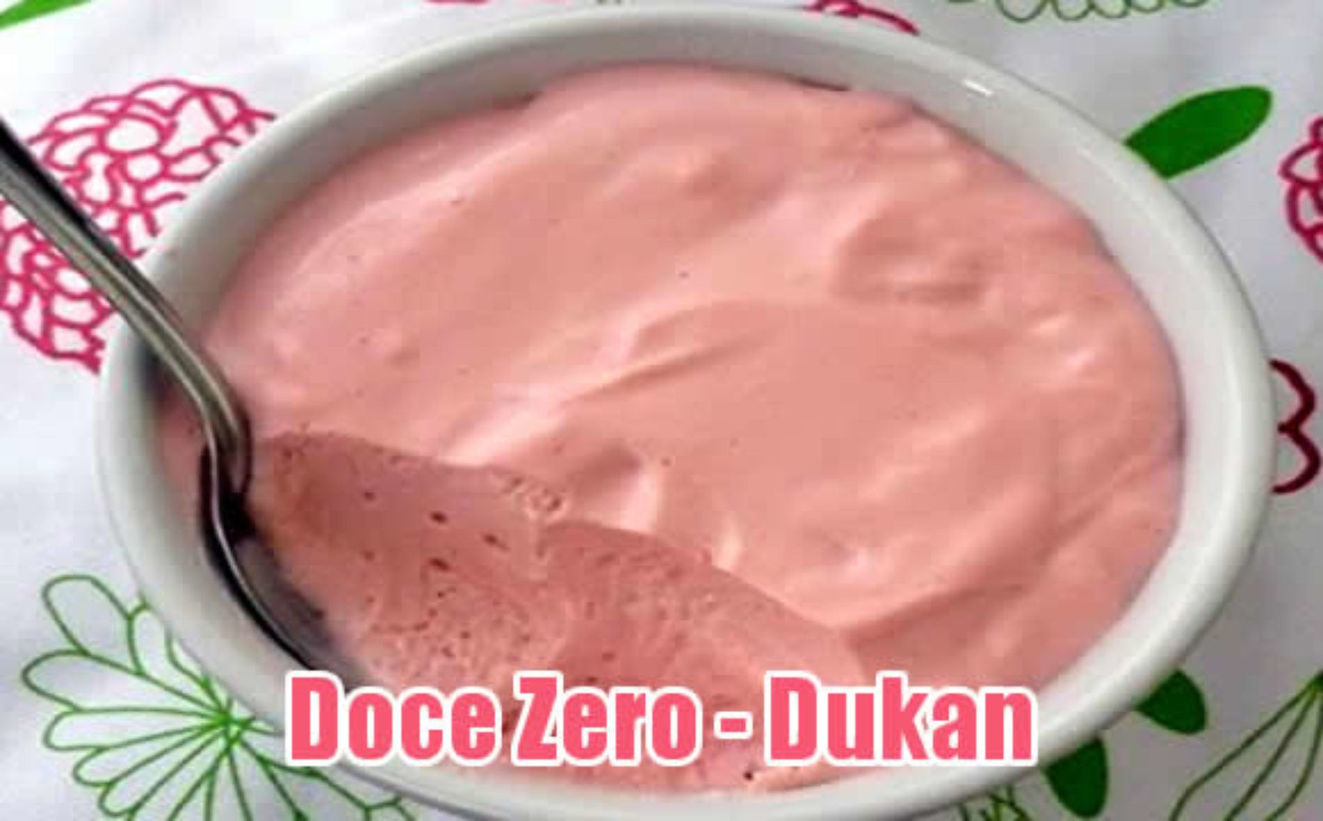 Doce Zero com gelatina e iogurte  Receitas Fitness