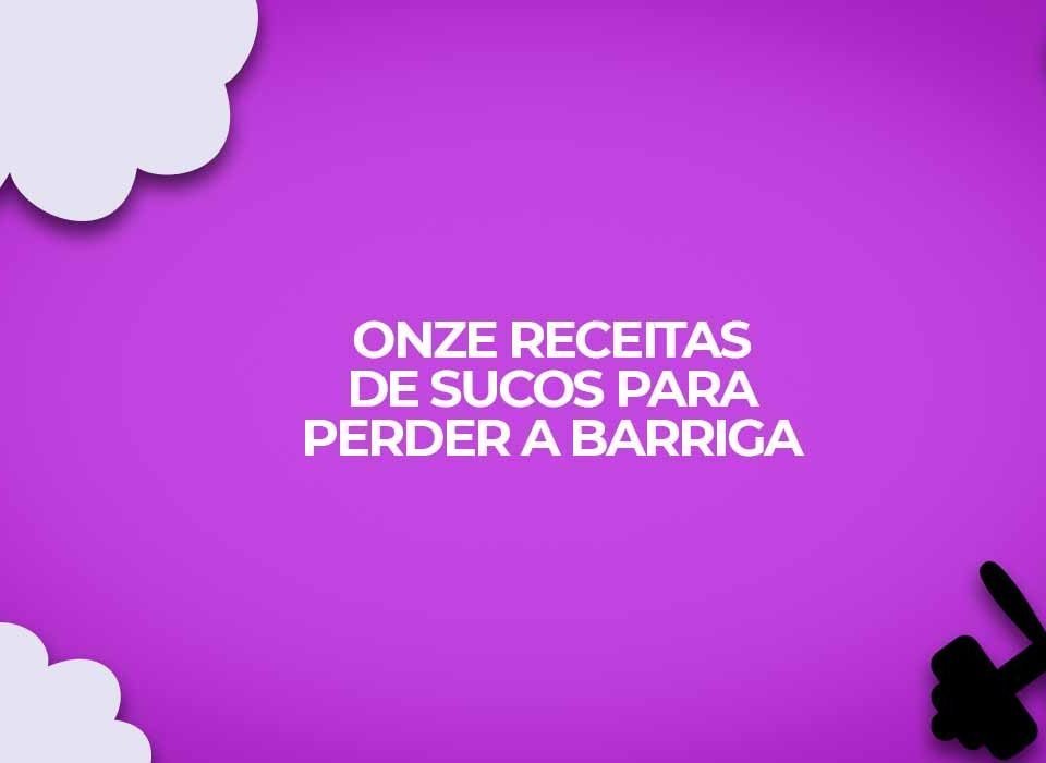 receitas abdomen definido sucos detox perder barriga