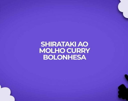 receita shirataki ao molho curry bolonhesa
