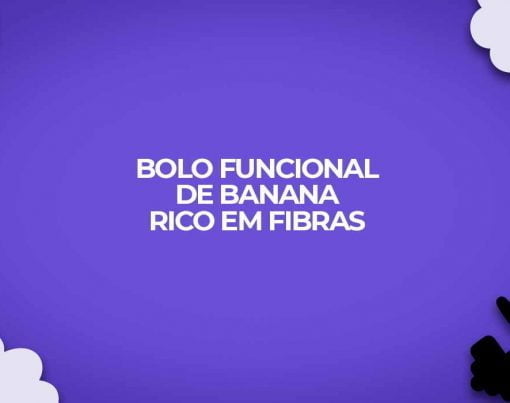 receita funcional bolo banana sem gluten fibras