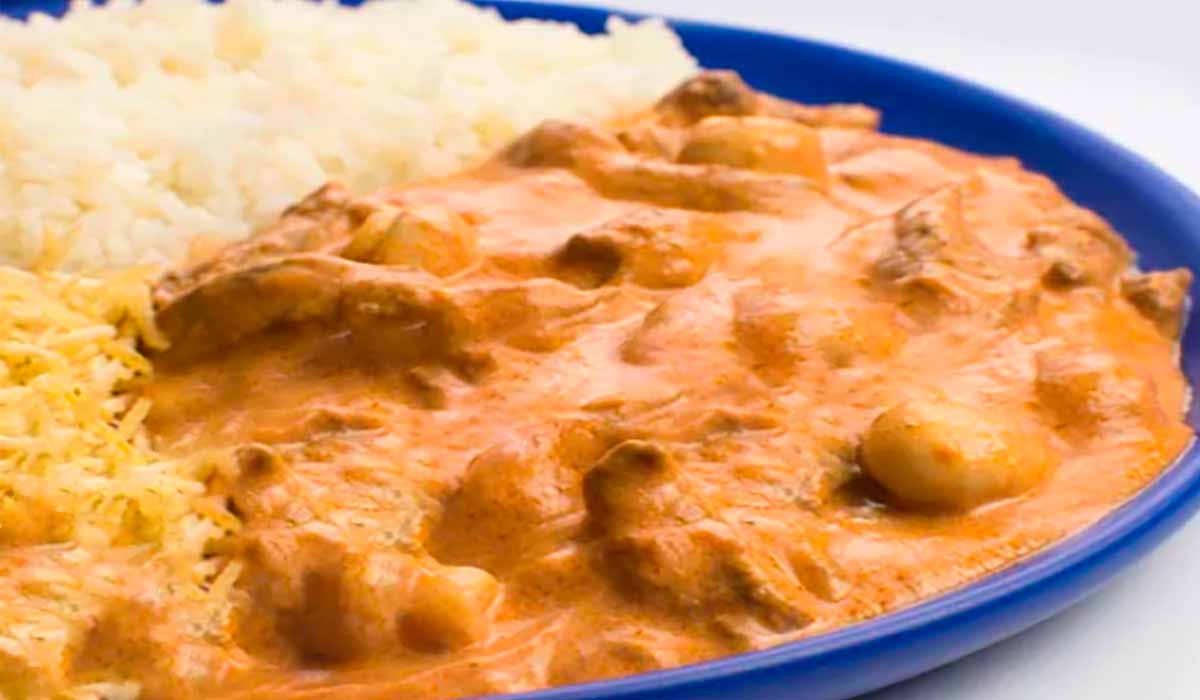 Estrogonofe de frango FIT Strogonoff Light para dietas.
