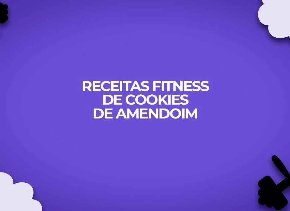 receita fitness cookie amendoim caseiro