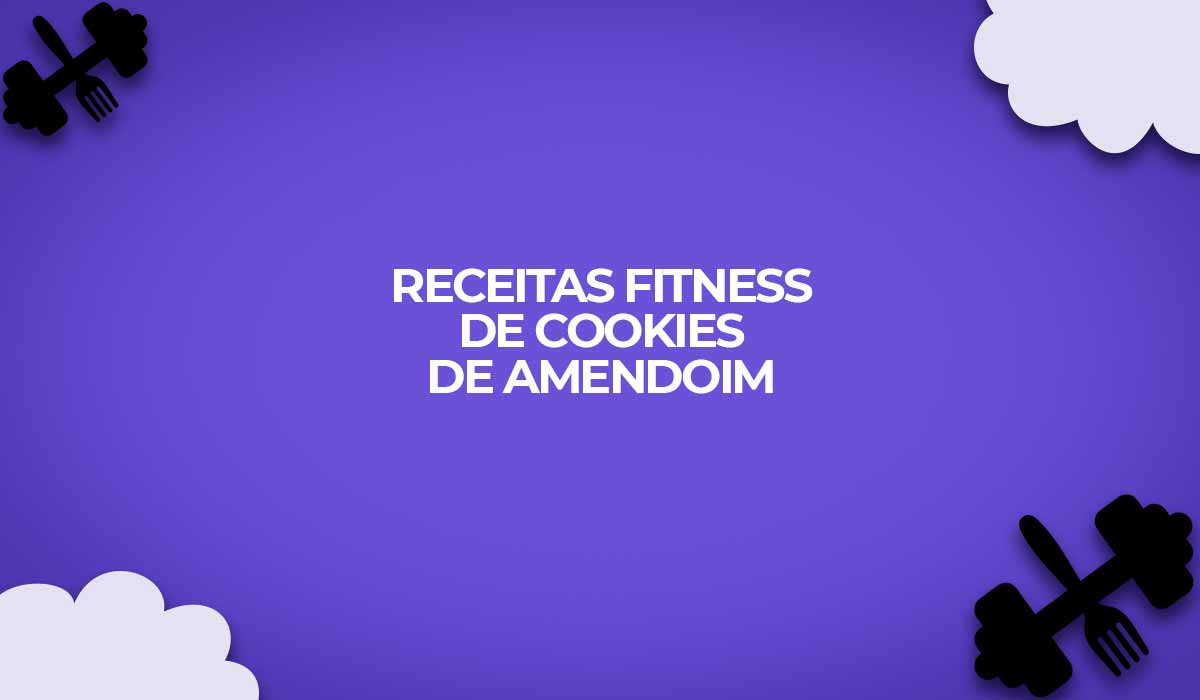 Cookies fitness caseiros de amendoim