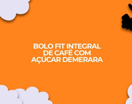 receita bolo doce fit integral cafe acucar demerara