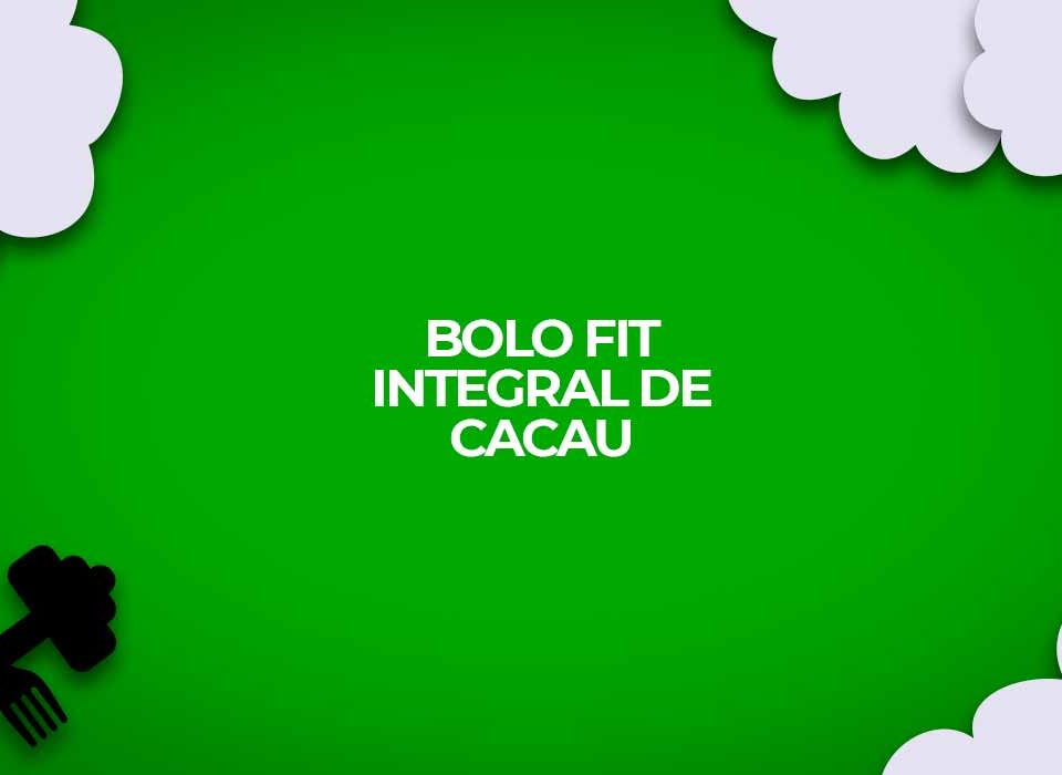 bolo fit integral de cacau