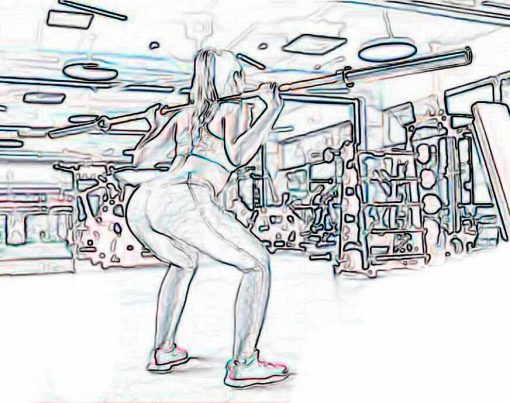 agachamento efeito lifting academia contra flacidez bumbum