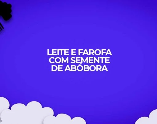 como fazer receita leite farofa sementes abobora