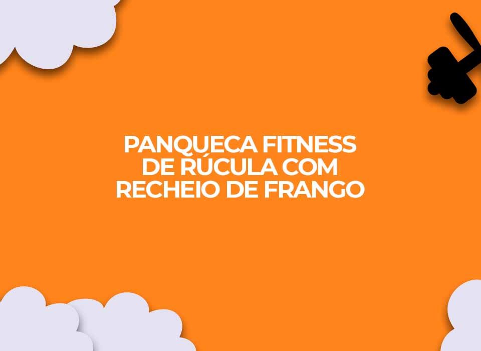 panqueca fitness com massa de rucula e recheio de frango
