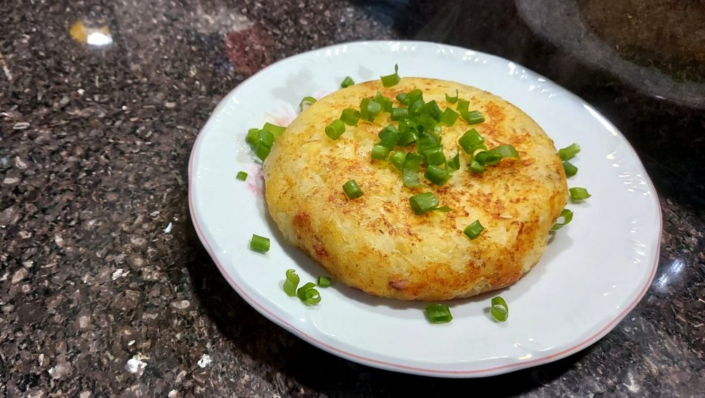 Batata Rosti recheada de frango FIT