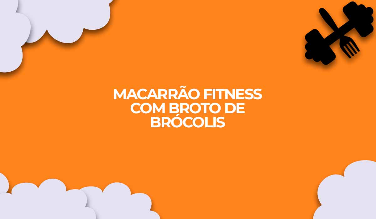 Macarrão fitness com broto de brocolis para dietas de emagrecimento