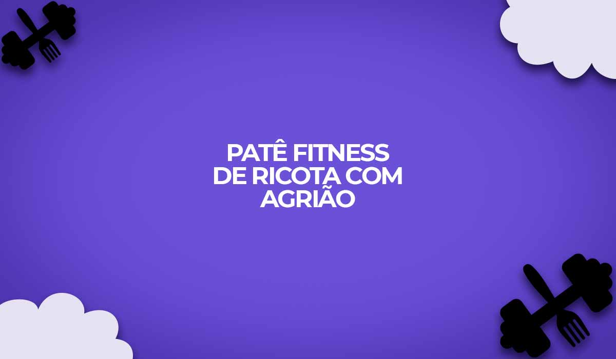 Receita de patê fitness de ricota com agrião