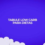 Receita sem glúten de tabule low carb para dietas.