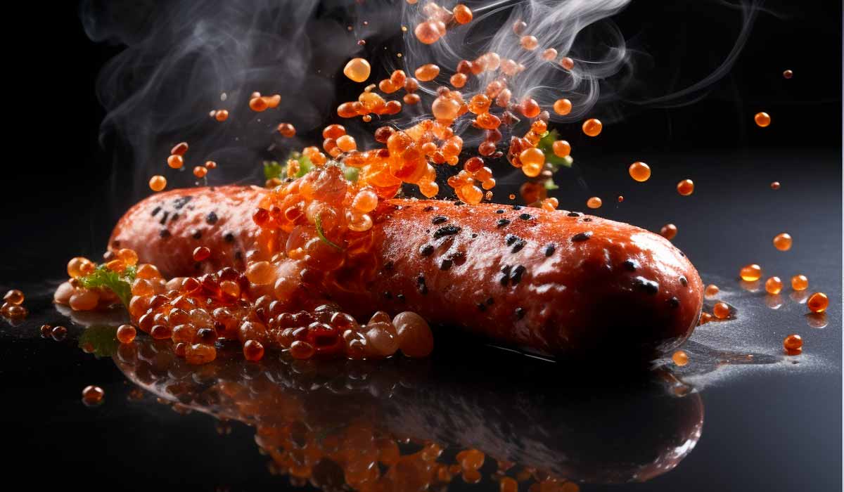Receita de salsicha fitness vegana para churrasco ou lanche.
