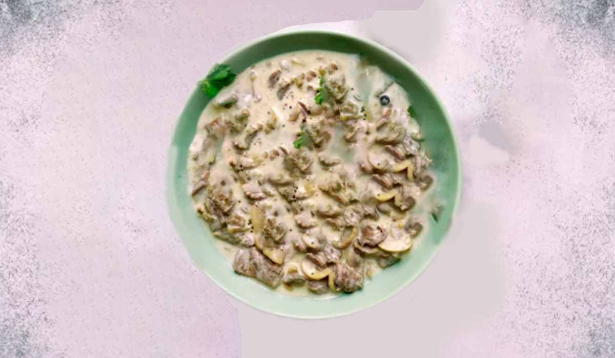 Strogonoff FITNESS de berinjela receita fit para dietas.