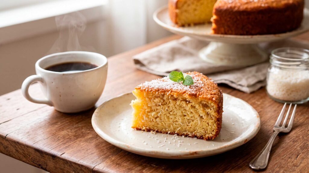 Bolo de fubá com coco – Receitas fit