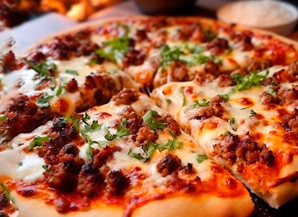 Pizza-de-carne-moida-para-ganho-de-massa-muscular