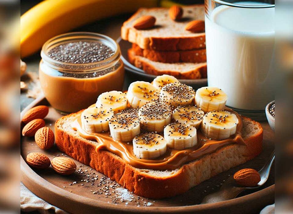 Cafe-da-manha-com-pasta-de-amendoim-proteica