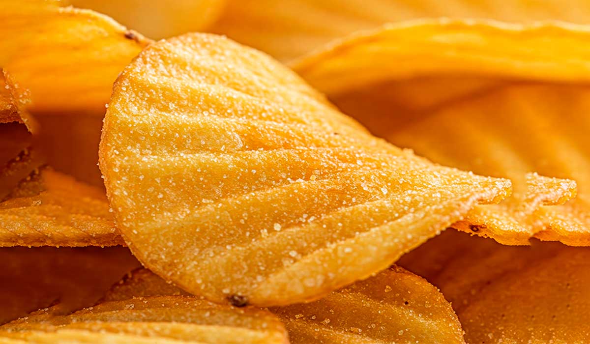 Receita fitness de batata tipo Ruffles crocante.
