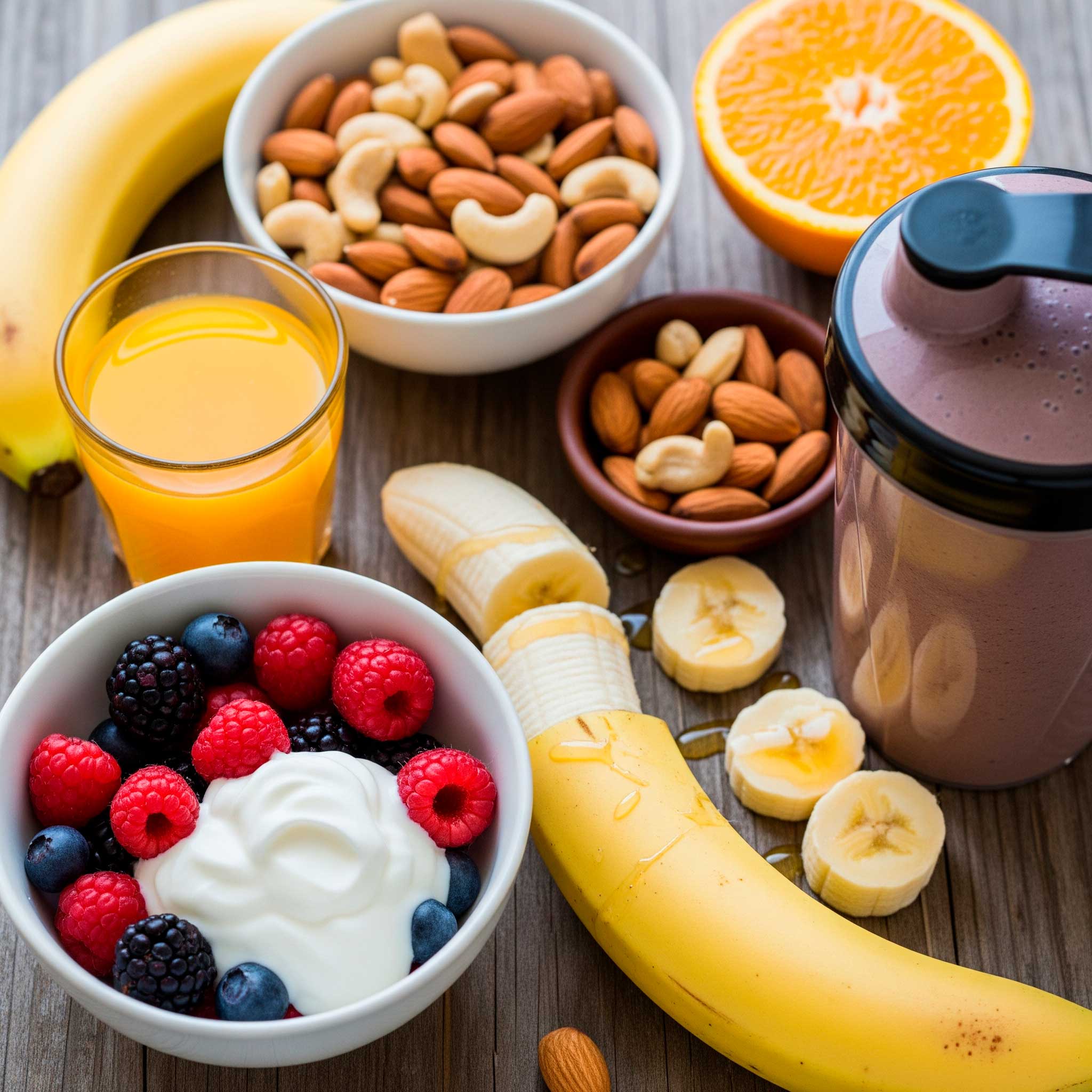 Lanches Pré-Treino para Energia Extra. Receitas Fáceis e Nutritivas.