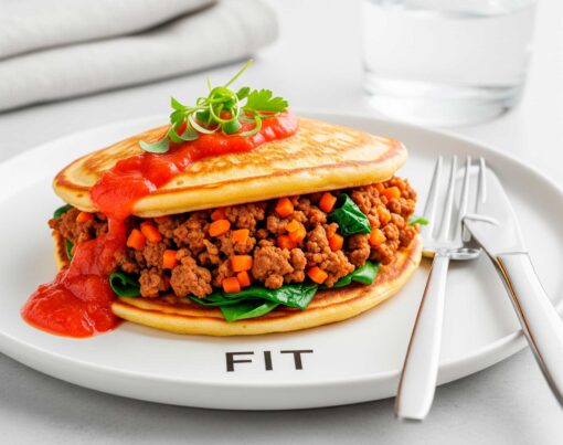 Panqueca-FIT-proteica-de-carne-moida