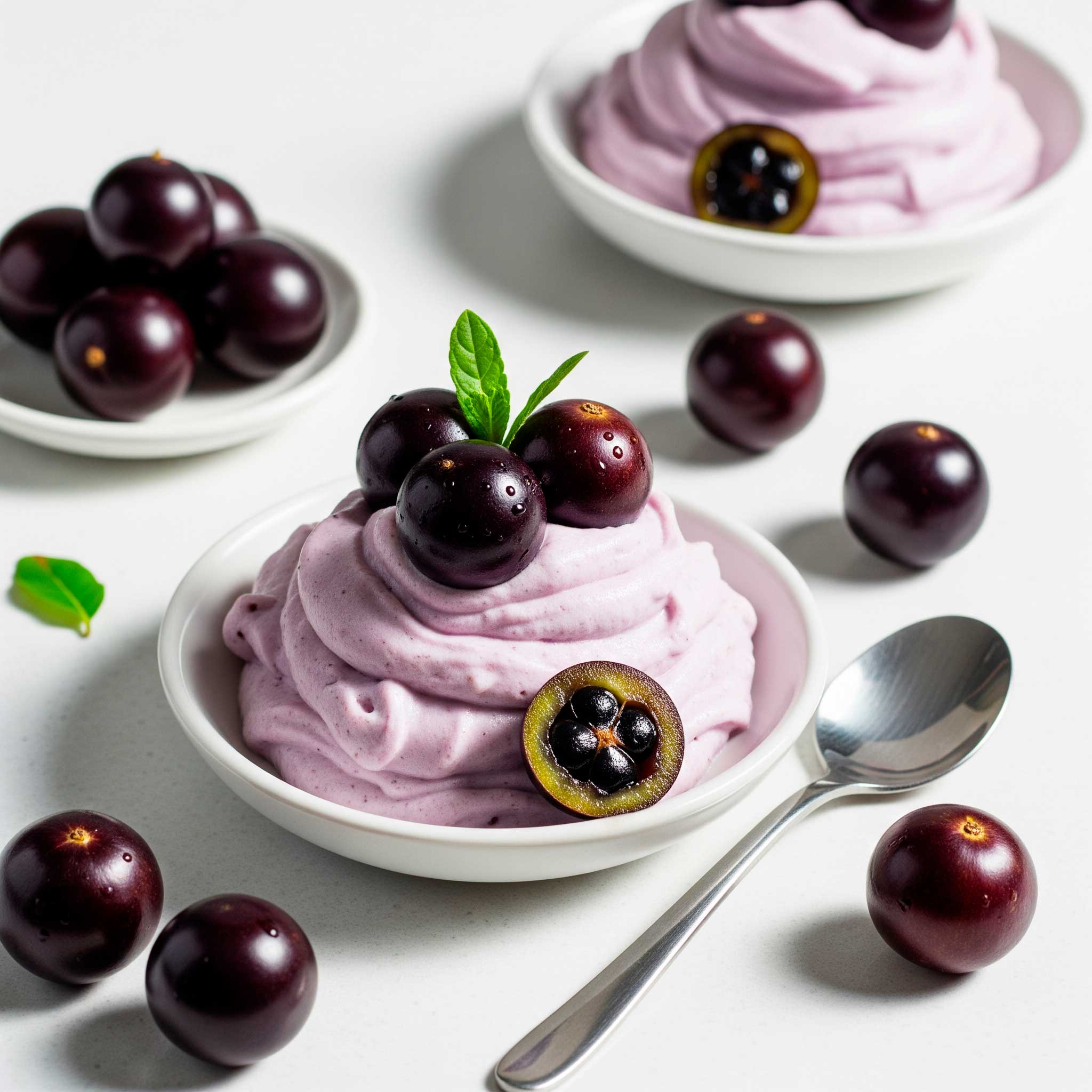 Sobremesa fitness com jabuticaba. Receita fit com jabuticaba.