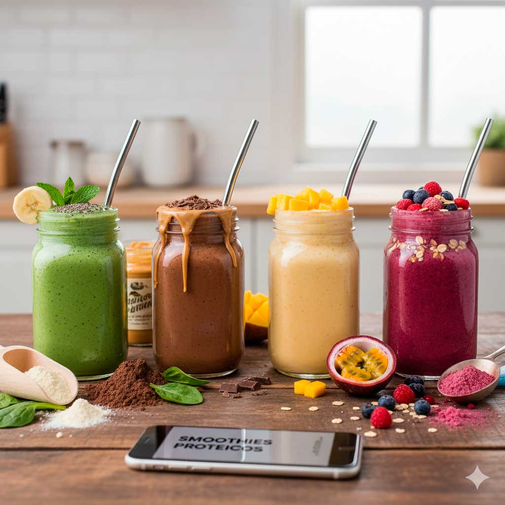 Smoothies Proteicos: Receitas para seu Pré ou Pós-Treino.
