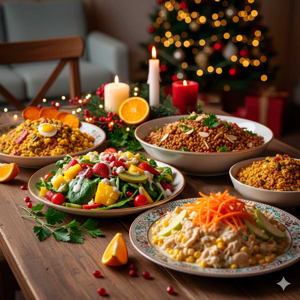 Acompanhamentos leves FIT para ceias de fim de ano. Melhores receitas fitness.