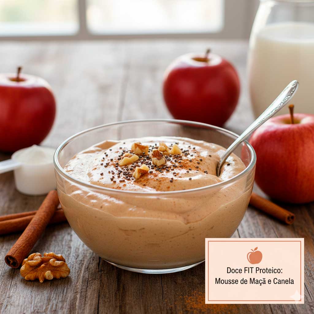 Receita FIT de doce proteico.