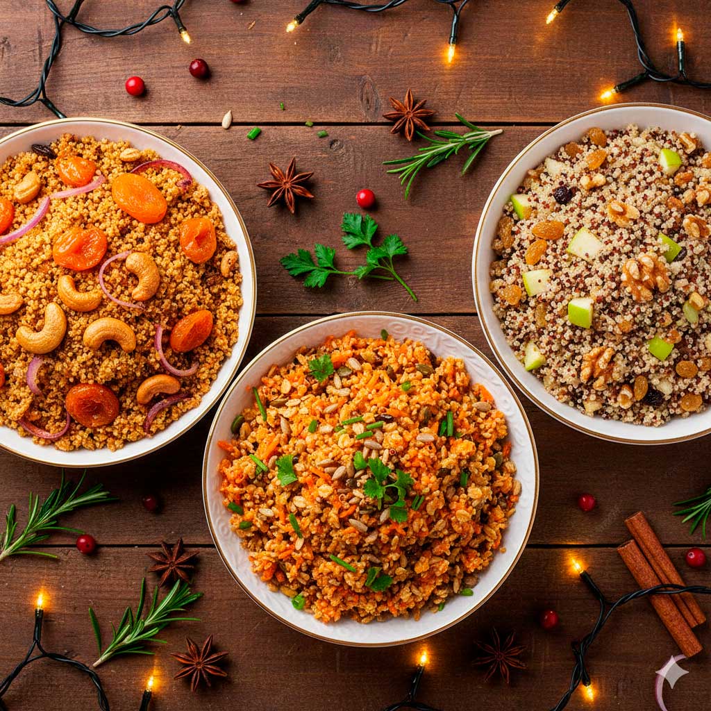 Farofa natalina fitness, 3 receitas FIT especiais.