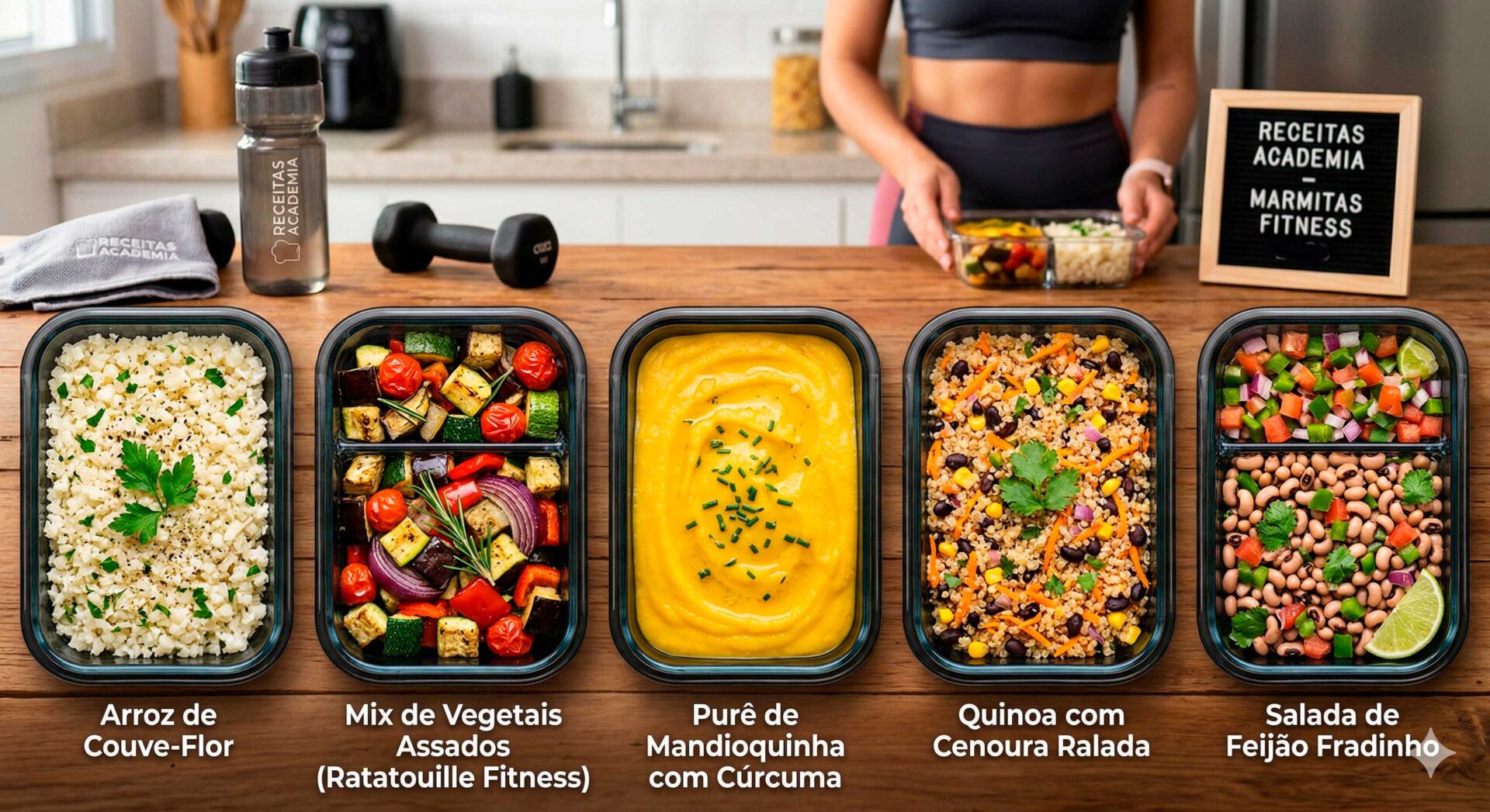 5 sugestões de acompanhamentos para marmitas fitness.