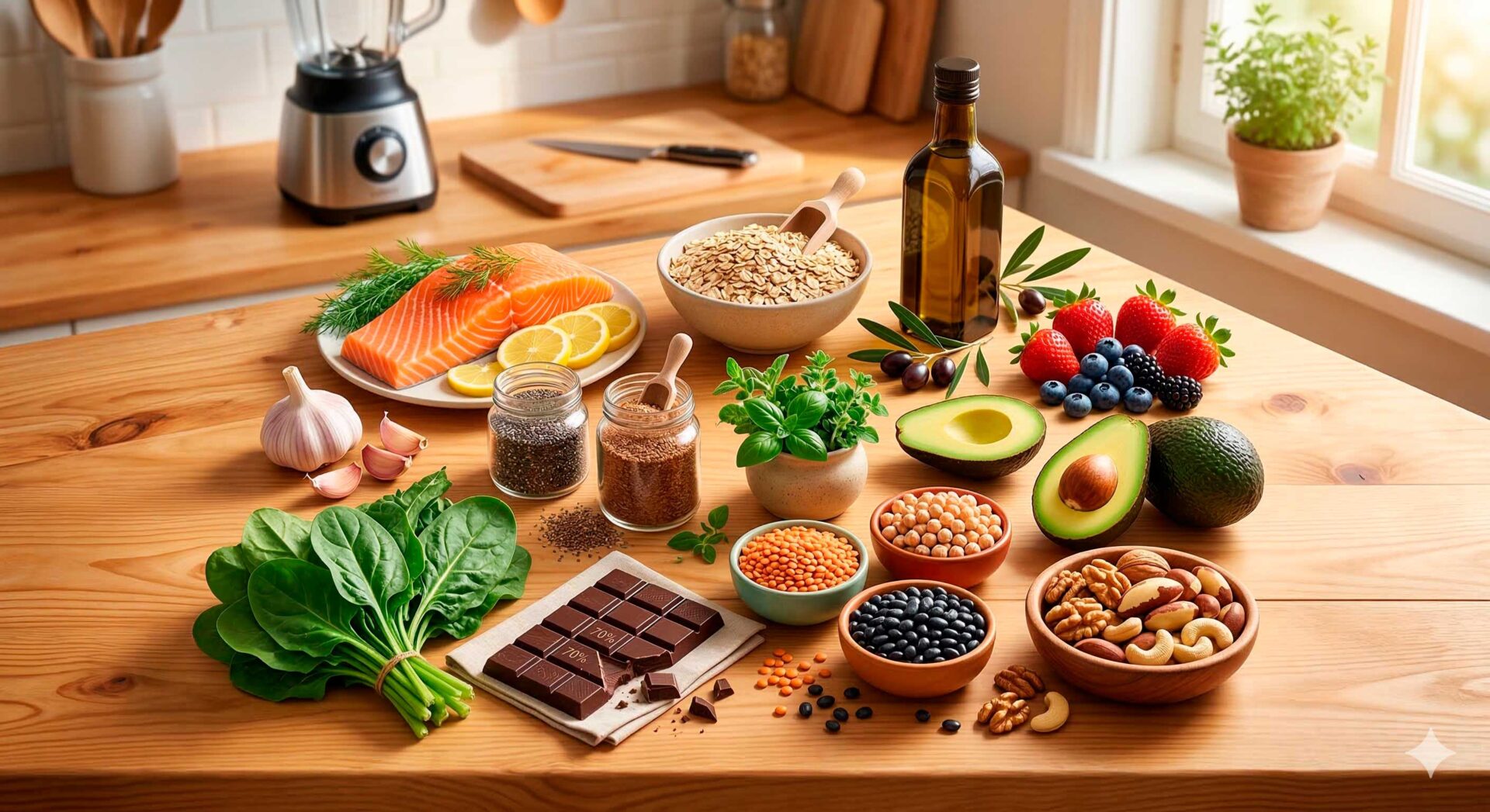 Top 11 alimentos bons para a saúde do coração para incluir na dieta.