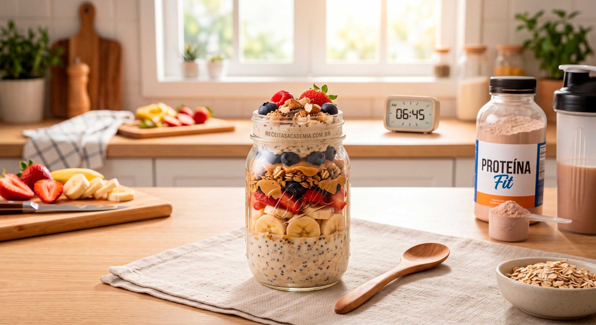 Café da Manhã de Pote (Overnight Oats): Prepare na Noite Anterior e Ganhe Tempo.