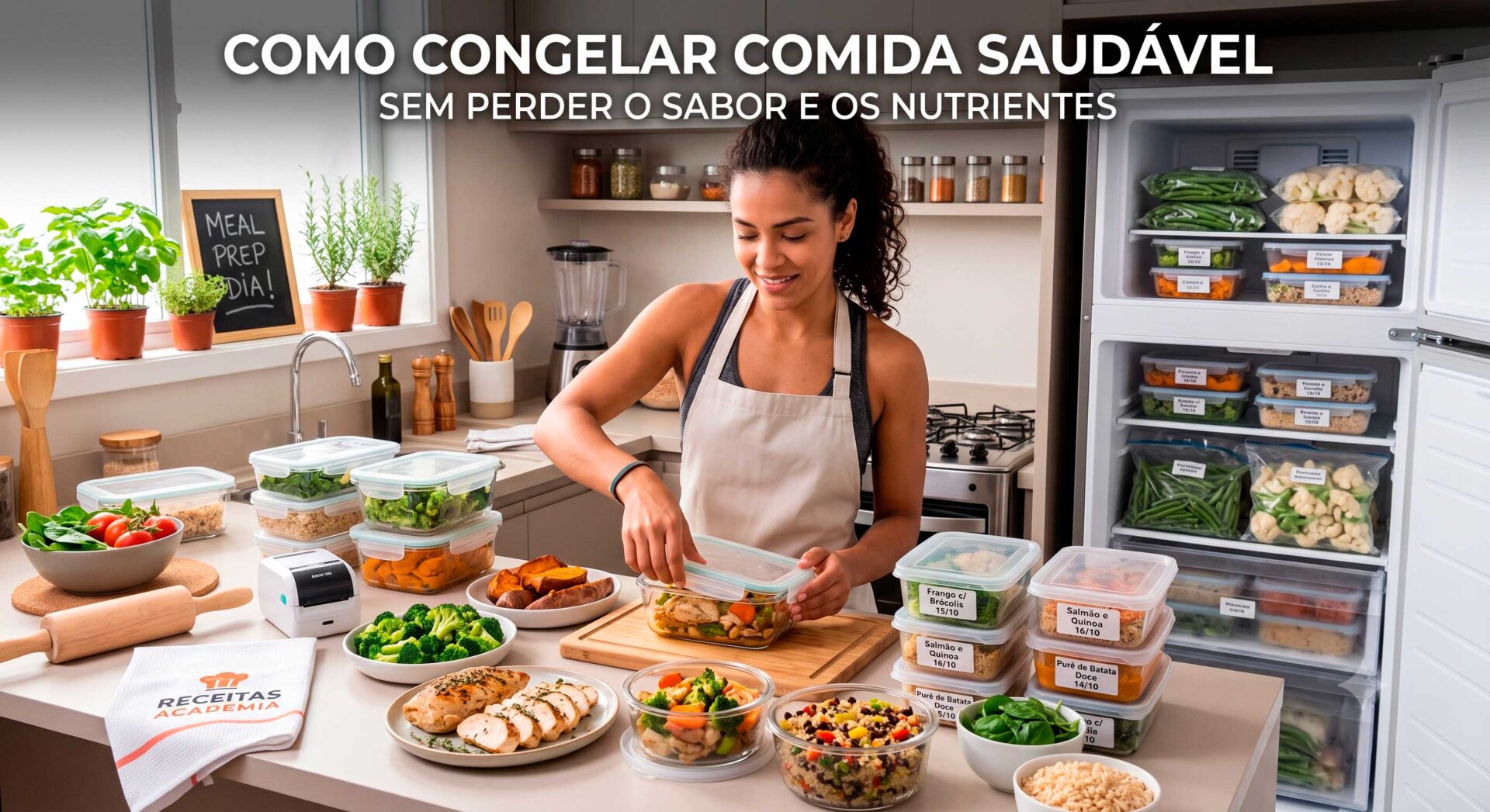 Como Congelar Comida Saudável Sem Perder o Sabor e os Nutrientes.