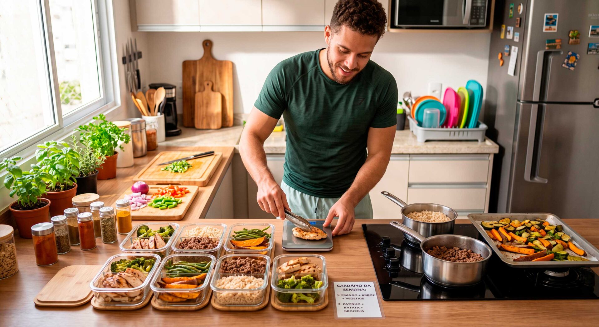 Marmita Fitness Semanal: Como Cozinhar para 5 Dias em Menos de 2 Horas.
