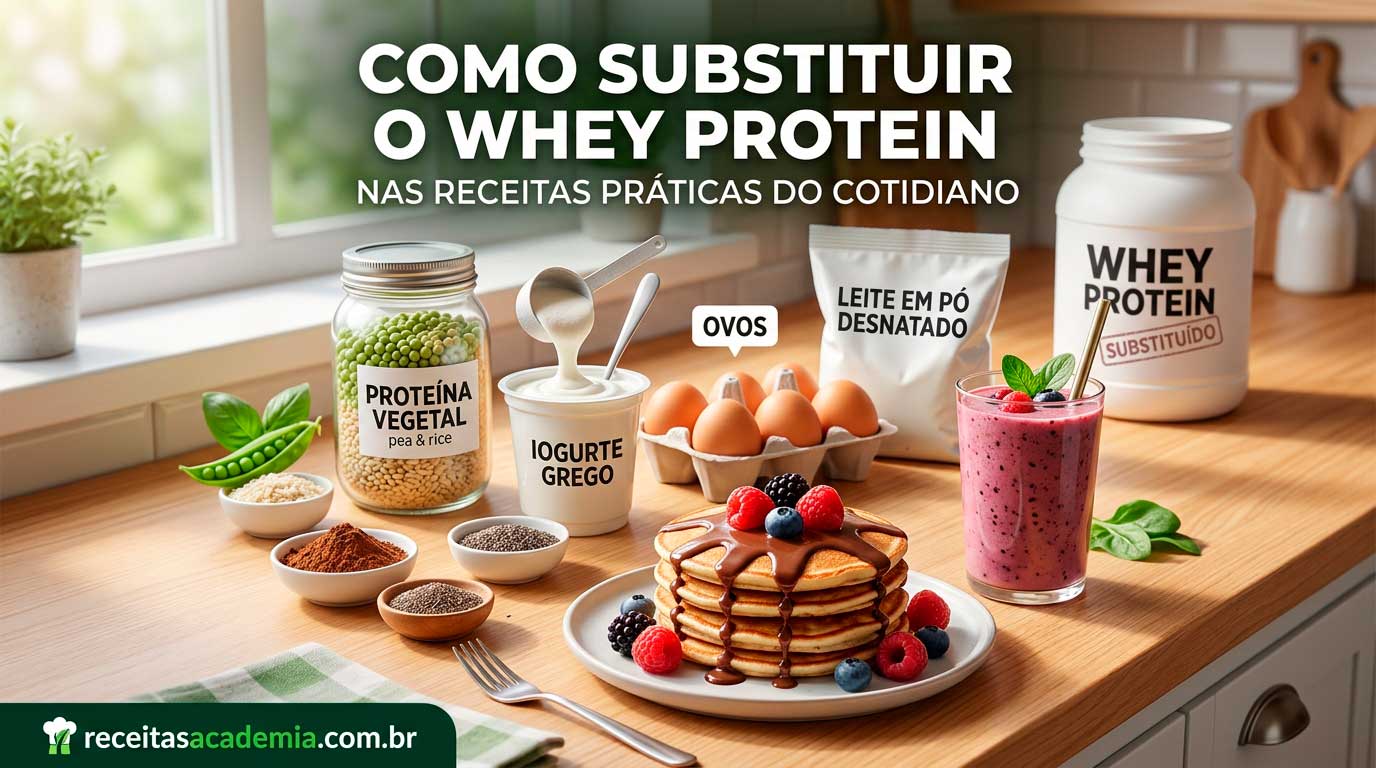 Como Substituir o Whey Protein nas Receitas Práticas do Cotidiano.