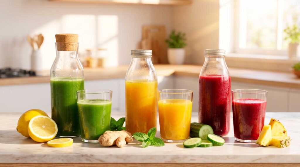 Suco Detox Pós-Natal: 5 Receitas Rápidas para Desinchar até o Réveillon